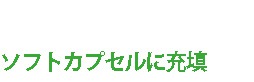 ソフトカプセルに充填