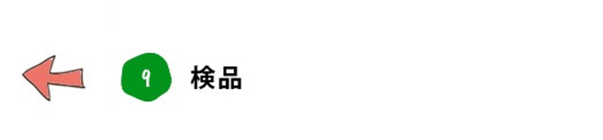 9. 検品 不良品がないか、熟練した目で選別します。