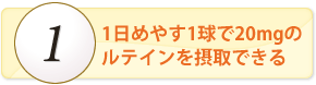 光の強いルテインで「ぼんやり」をサポート