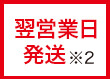 翌営業日 発送 ※2