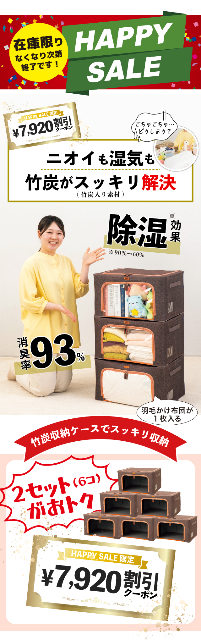 竹炭収納ケース