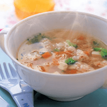 豆腐と雑穀のスープ煮