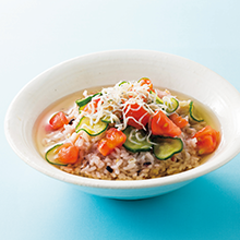 トマトの冷製だしかけごはん