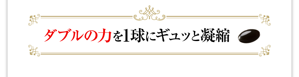 ダブルの力を1球にギュッと凝縮