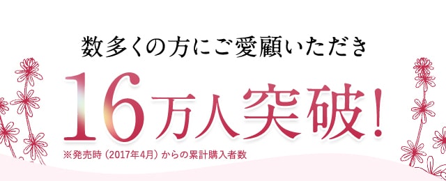 数多くの方にご愛顧いただき16万人突破！