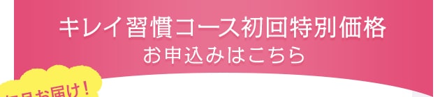 キレイ習慣コース初回特別価格お申込みはこちら
