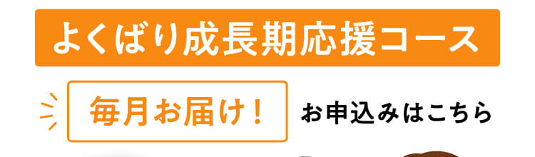よくばり成長期応援コース毎月お届け！お申込みはこちら