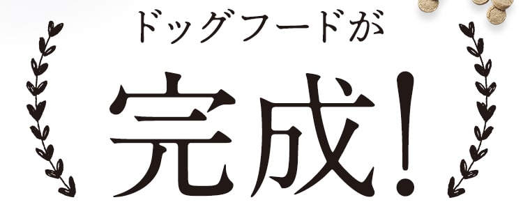 ドッグフードが完成！