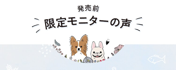 発売前限定モニターの声