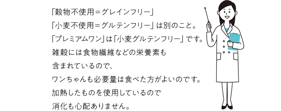 「穀物不使用=グレインフリー」