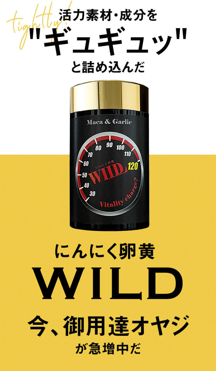 活力素材・成分をギュギュッと詰め込んだ にんにく卵黄WILD 今、御用達オヤジが急増中だ